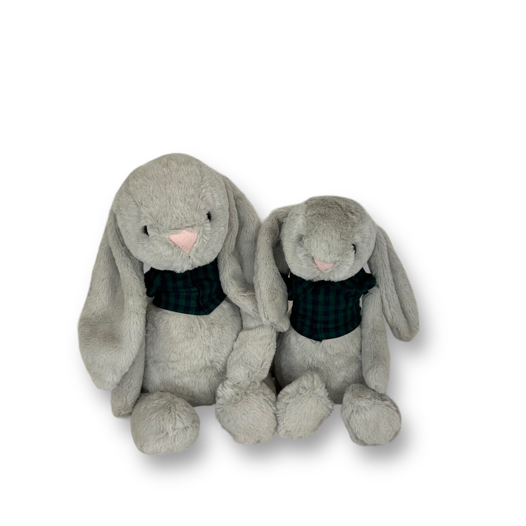 30cm or 35cm Bunny | Walder with green check shirt