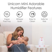 Load image into Gallery viewer, Crane Adorable Mini Cool Mist Humidifier and Aroma Diffuser | Unicorn