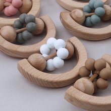 Load image into Gallery viewer, Half Circle Wooden Rattle