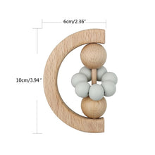 Load image into Gallery viewer, Half Circle Wooden Rattle