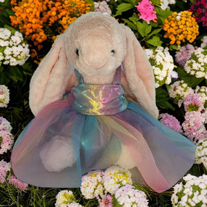 35cm Bunny | Kirby with a Tutu Rainbow Dress