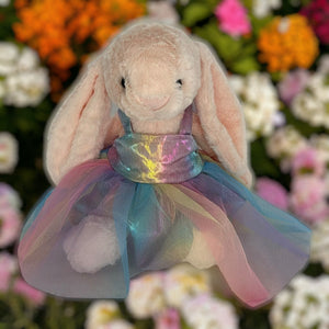 35cm Bunny | Kirby with a Tutu Rainbow Dress