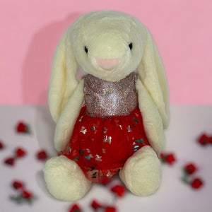 45cm Bunny | Blake with Red Butterfly Dress