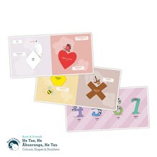 Load image into Gallery viewer, He Tae, He Āhuaranga, He Tau (Colours, Shapes & Numbers) | Board Book