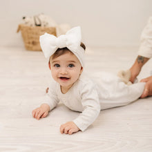 Load image into Gallery viewer, Big Waffle Bow Headband