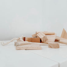 Load image into Gallery viewer, Natural Wooden Block Set
