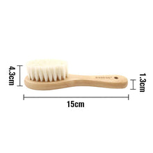 Load image into Gallery viewer, Goat Wool Wooden Baby Hair Brush