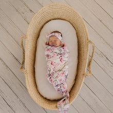 Load image into Gallery viewer, Baby Stretchy Swaddle & Bow | Everly