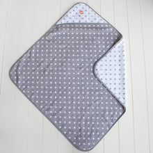 Load image into Gallery viewer, Hooded Baby Towel | Grey Dot