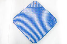 Load image into Gallery viewer, Hooded Baby Towel | Blue Strip