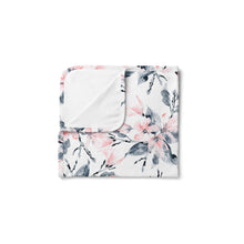 Load image into Gallery viewer, Baby Stretchy Swaddle & Bow | Watercolour Blossom