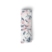 Load image into Gallery viewer, Baby Stretchy Swaddle & Bow | Watercolour Blossom