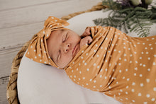 Load image into Gallery viewer, Baby Stretchy Swaddle & Bow | Ochre Daisy