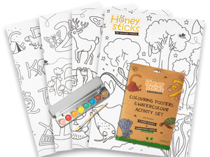 Jumbo Posters and Watercolour Paints Activity Set