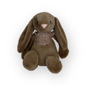 30cm or 35cm Bunny | Avery with brown check shirt