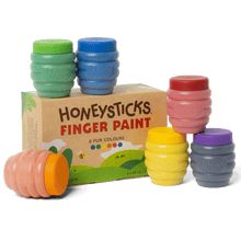 Load image into Gallery viewer, Honeysticks Finger Paints 6pk 55ml
