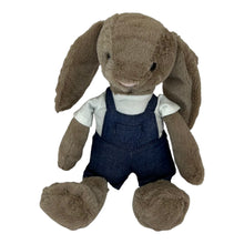 Load image into Gallery viewer, 30cm Bunny | Avery with White T-Shirt and Dungaree Shorts
