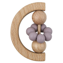 Load image into Gallery viewer, Half Circle Wooden Rattle
