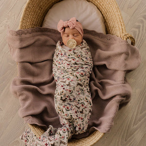 Organic Muslin Swaddle | Bunny Hop