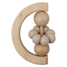 Load image into Gallery viewer, Half Circle Wooden Rattle

