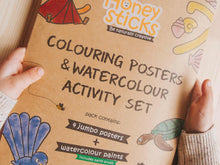 Load image into Gallery viewer, Jumbo Posters and Watercolour Paints Activity Set

