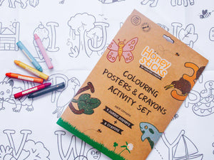 Jumbo Posters and Crayons Activity Set