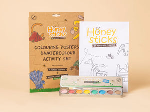 Jumbo Posters and Watercolour Paints Activity Set