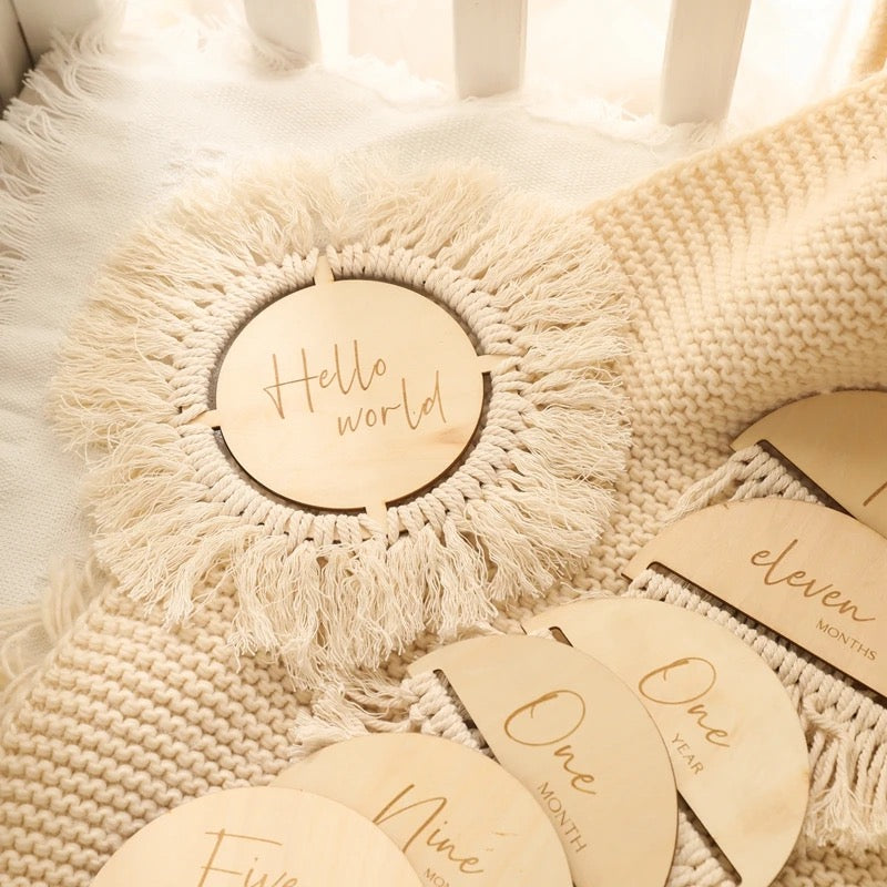 Birth Announcement and Milestone Discs