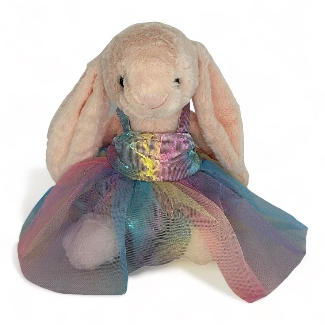 35cm Bunny | Kirby with a Tutu Rainbow Dress