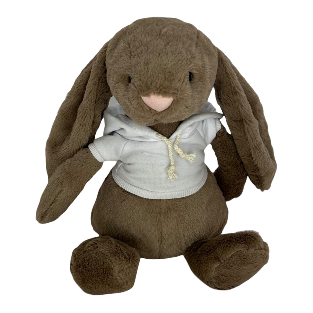 30cm or 35cm Bunny | Avery with a White Hoodie