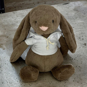 30cm or 35cm Bunny | Avery with a White Hoodie