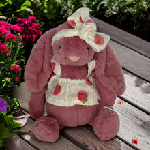 Load image into Gallery viewer, 30cm or 35cm Bunny | Frankie with Strawberry Top and headband
