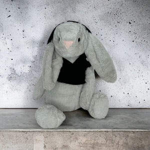 30cm or 35cm Bunny | Walder with a Black Hoodie