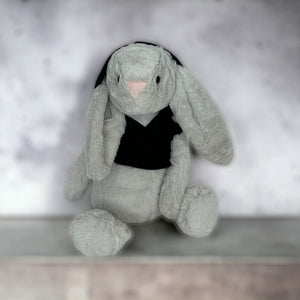 30cm or 35cm Bunny | Walder with a Black Hoodie