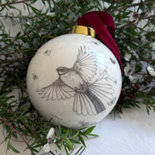 Load image into Gallery viewer, Native Bird Christmas Bauble- Fantail
