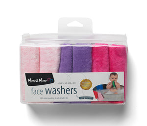 Face Washers | 6 Pack | Multiple colour options