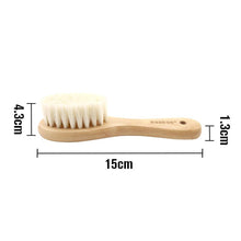 Load image into Gallery viewer, Goat Wool Wooden Baby Hair Brush

