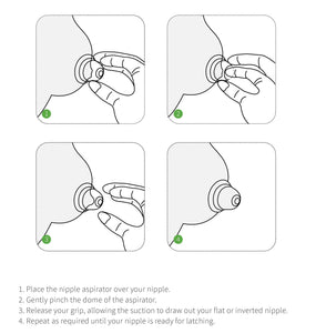 Silicone Inverted Nipple Aspirators (2pcs)