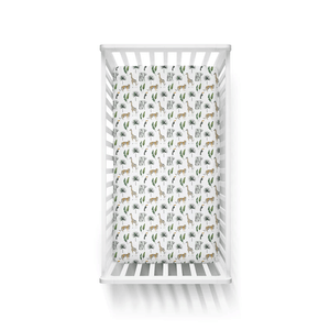 Organic Fitted Cot Sheet | Safari