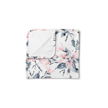 Load image into Gallery viewer, Baby Stretchy Swaddle &amp; Bow | Watercolour Blossom
