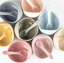 Load image into Gallery viewer, Suction Bowl and Spoon | Various Colours

