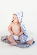 Load image into Gallery viewer, Hooded Baby Towel | Grey Dot
